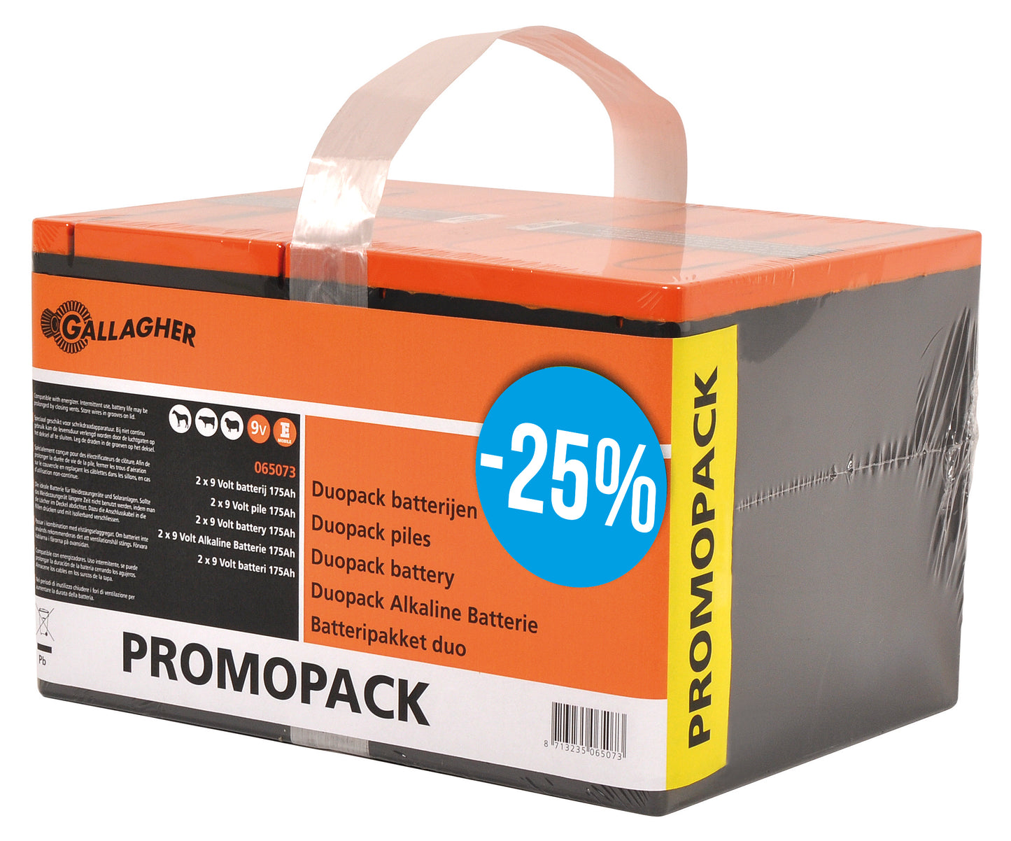 Batteri 9V 175Ah Gallagher, 2 pakk