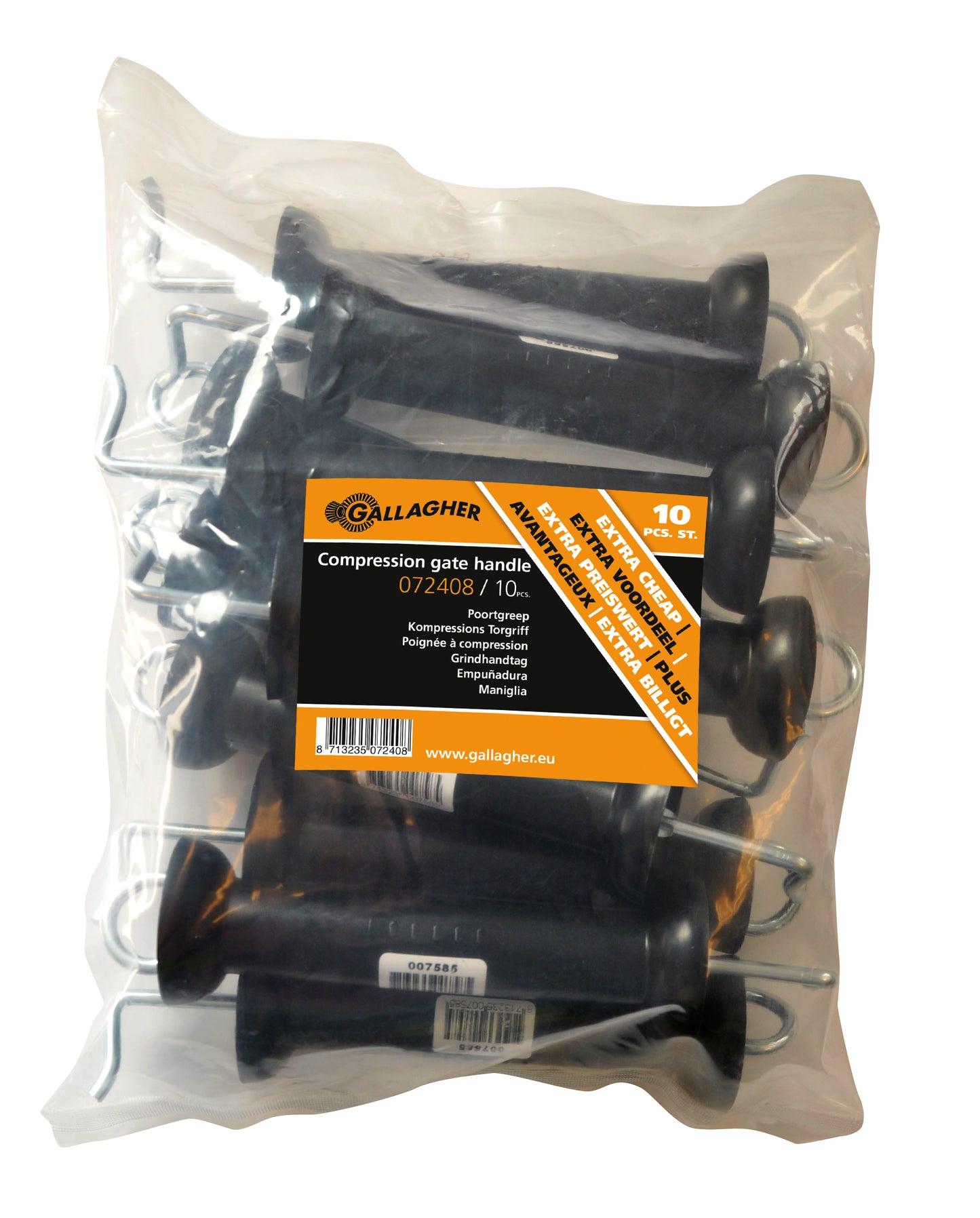 Grindhåndtak sort 10 pk