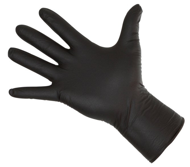 Allround Hanske nitrile, lang Sort