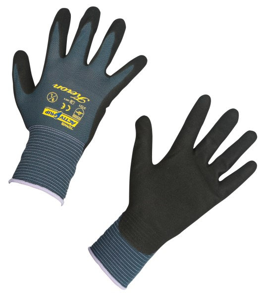 Arbeidshanske, ActivGrip Advance, nylon, nitrile,