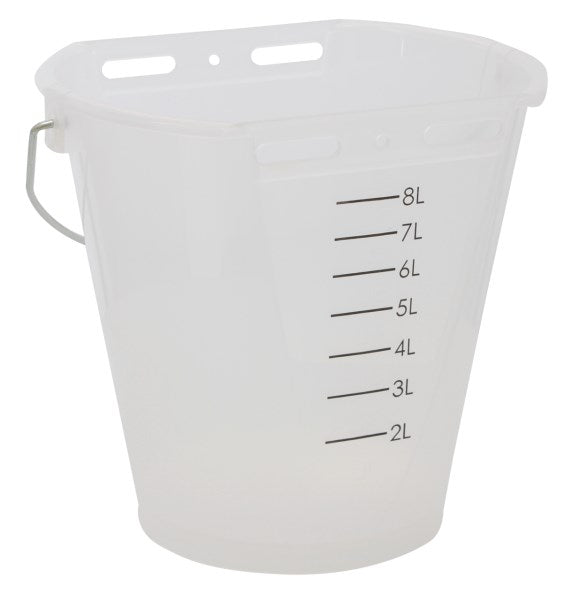 Kalve Bøtte Hvit med måleenhet l....