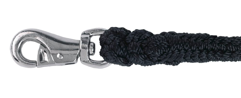 Band med karabinkrok, 230 cm, Sort