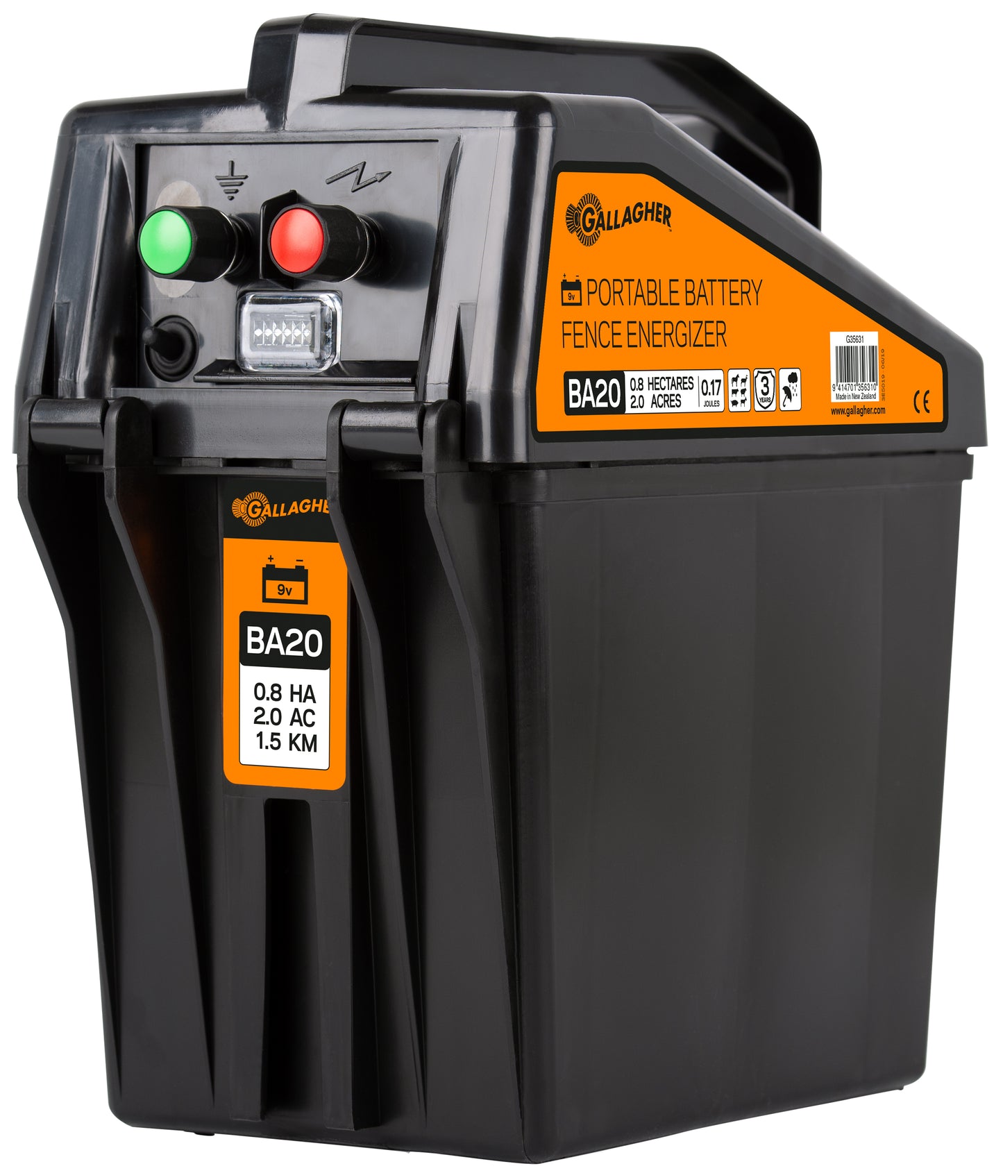 Gjerdeapparat for 9V, BA20