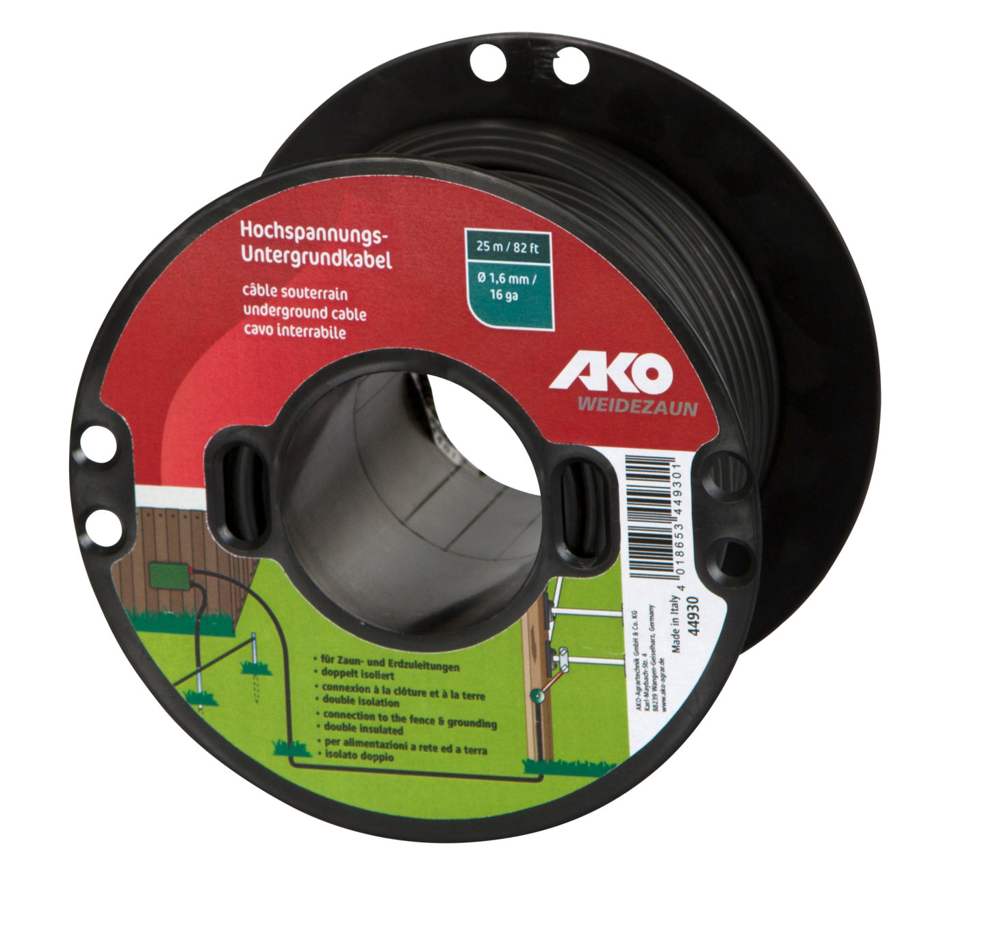 Isolert kabel Ø1,6mm, 25m