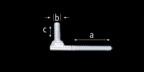 HENGSLE TRESKRUV 70x20x150MM