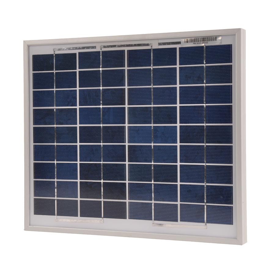 Solar panel 10W incl. 2A regulator