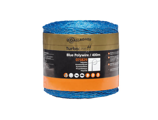 Blå polytråd 400m