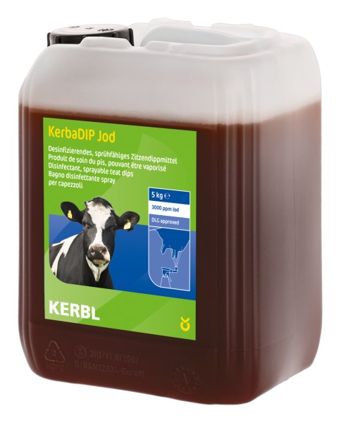 KerbaDip Iodine spendypp, spraybar,5 kg kanne...