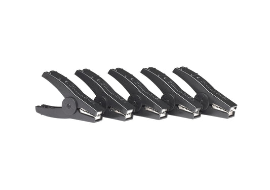 Crocodile clip black (5)