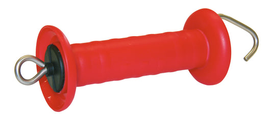 Gate handle premium red,with hook, stainless steel